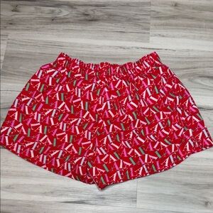 Red Patterned Women's Boxer Shorts size XS